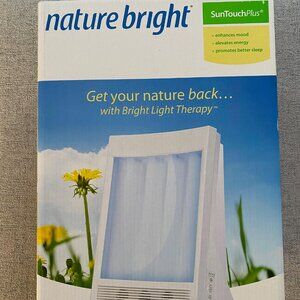 NEW Nature Bright Sun Touch Plus Light and Ion Therapy Lamp - White $399 MSRP
